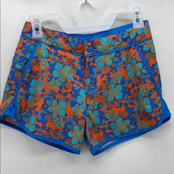 REI swim shorts, hiking shorts floral 70s print - Picture 1 of 5